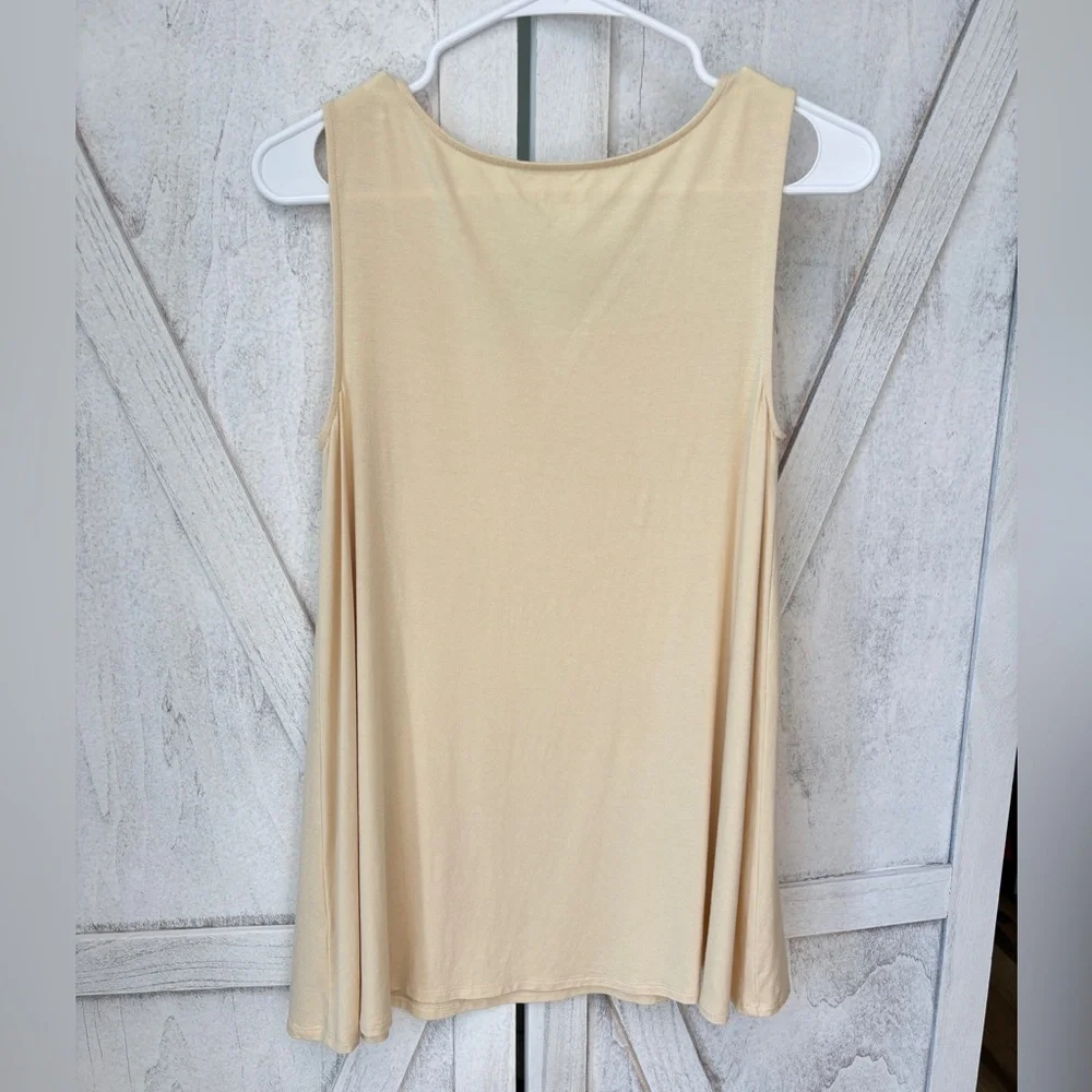 Soft Surroundings Butter Yellow Tank Top Women’s Size Small Summer Capsule - Picture 3 of 7